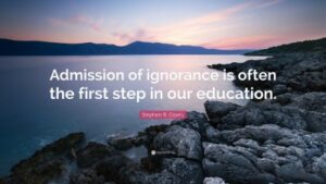 THE FIRST STEP IN EDUCATION.